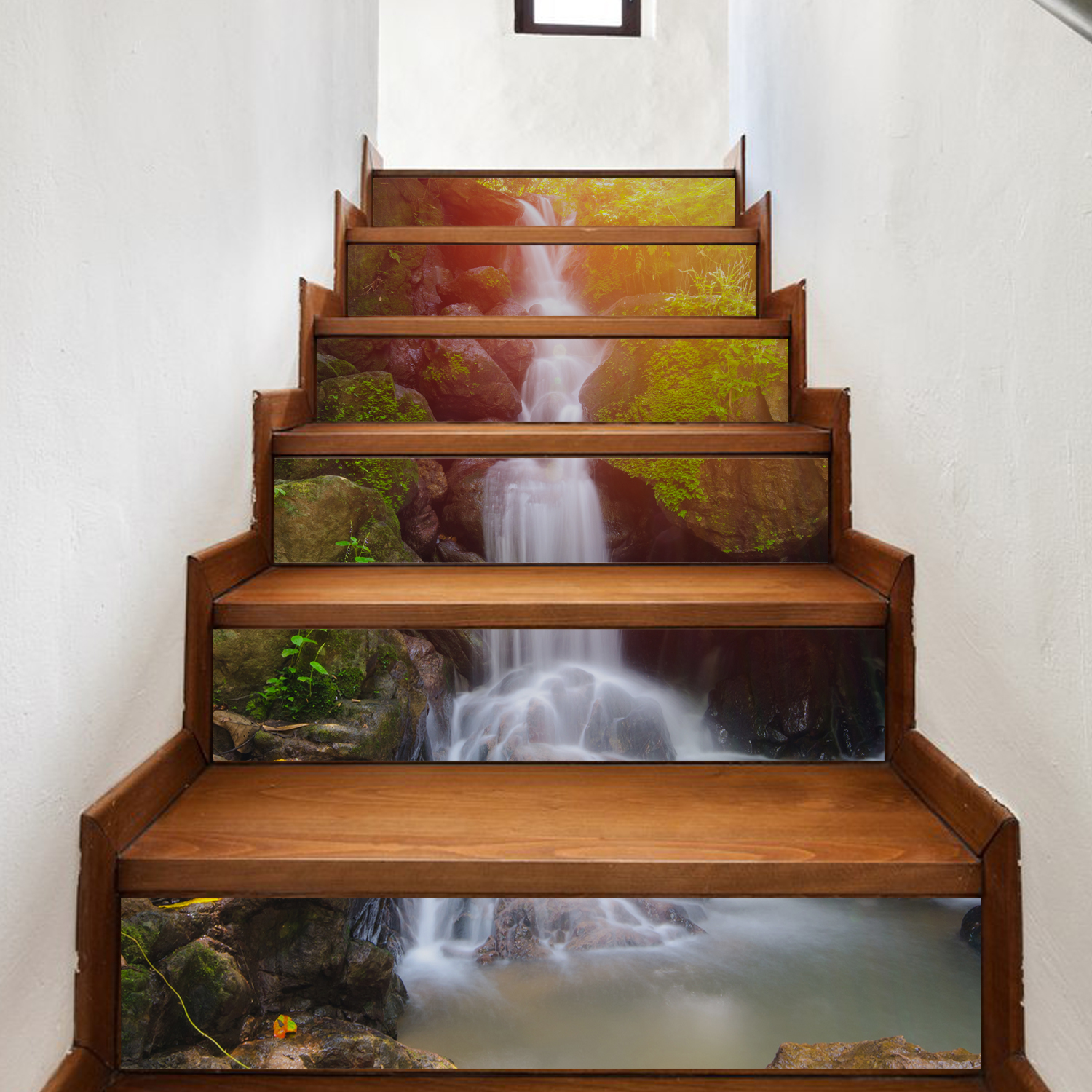 Waterfall Stairs Stickers Walplus