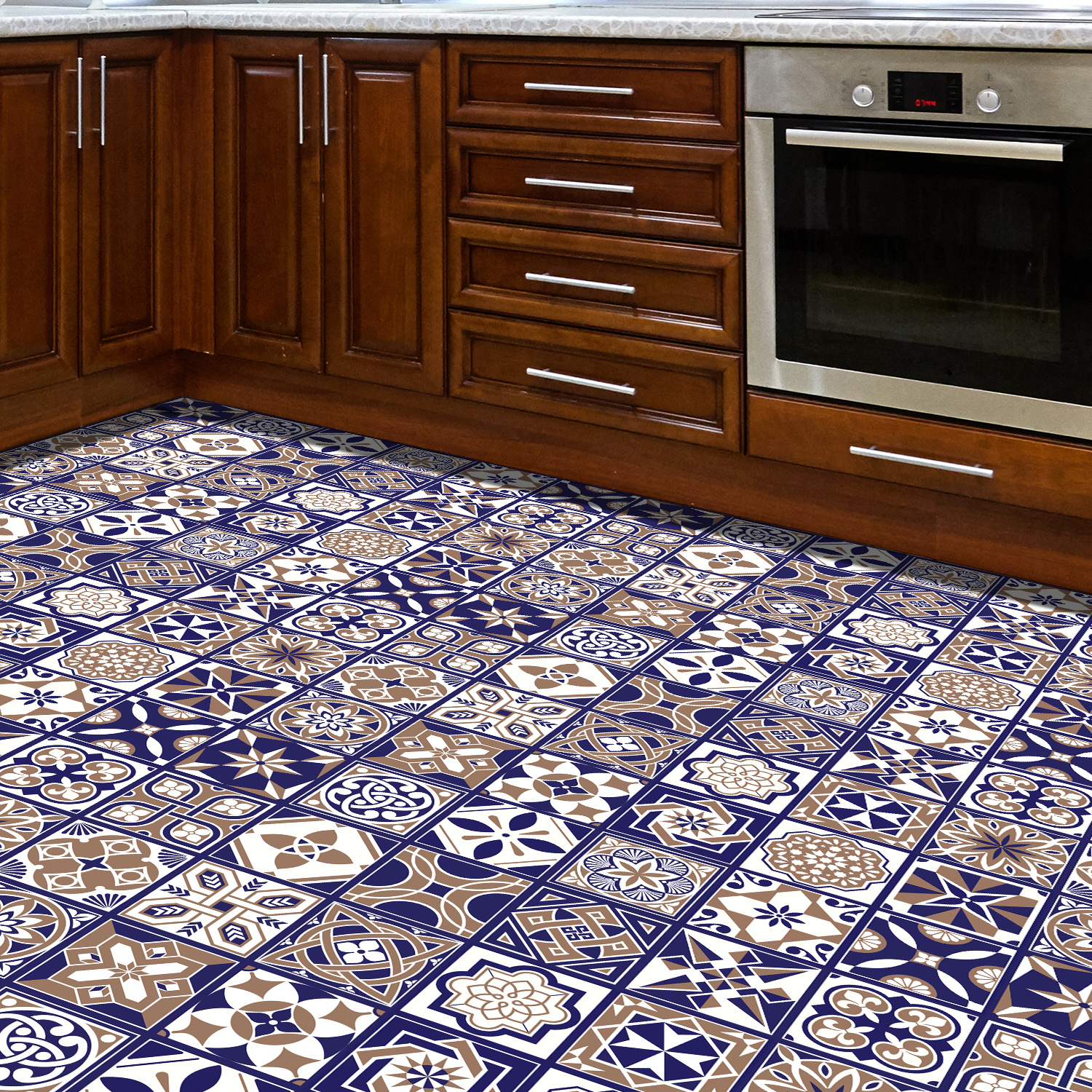 Royal Tiles Floor Sticker Walplus