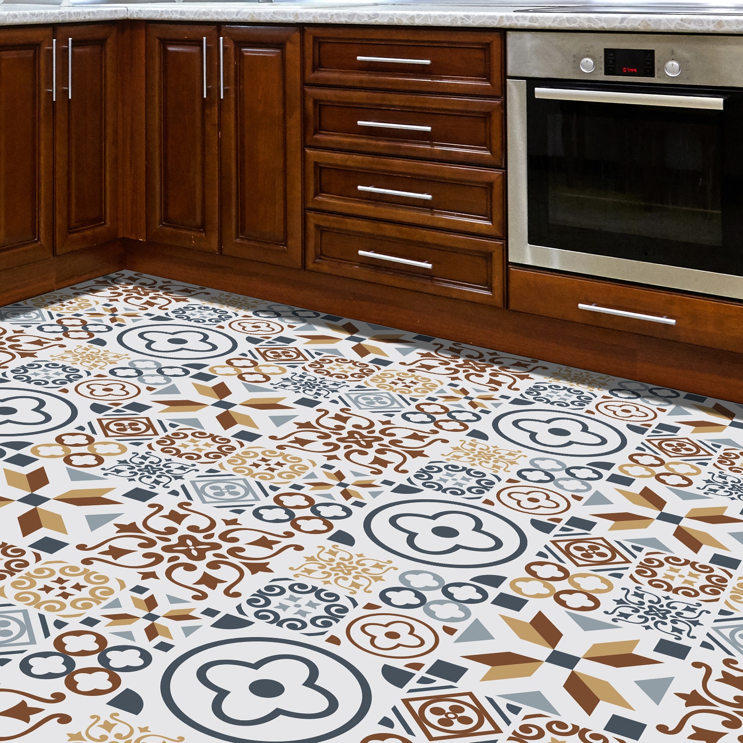 Azulejo Tiles Melange Floor Sticker Walplus