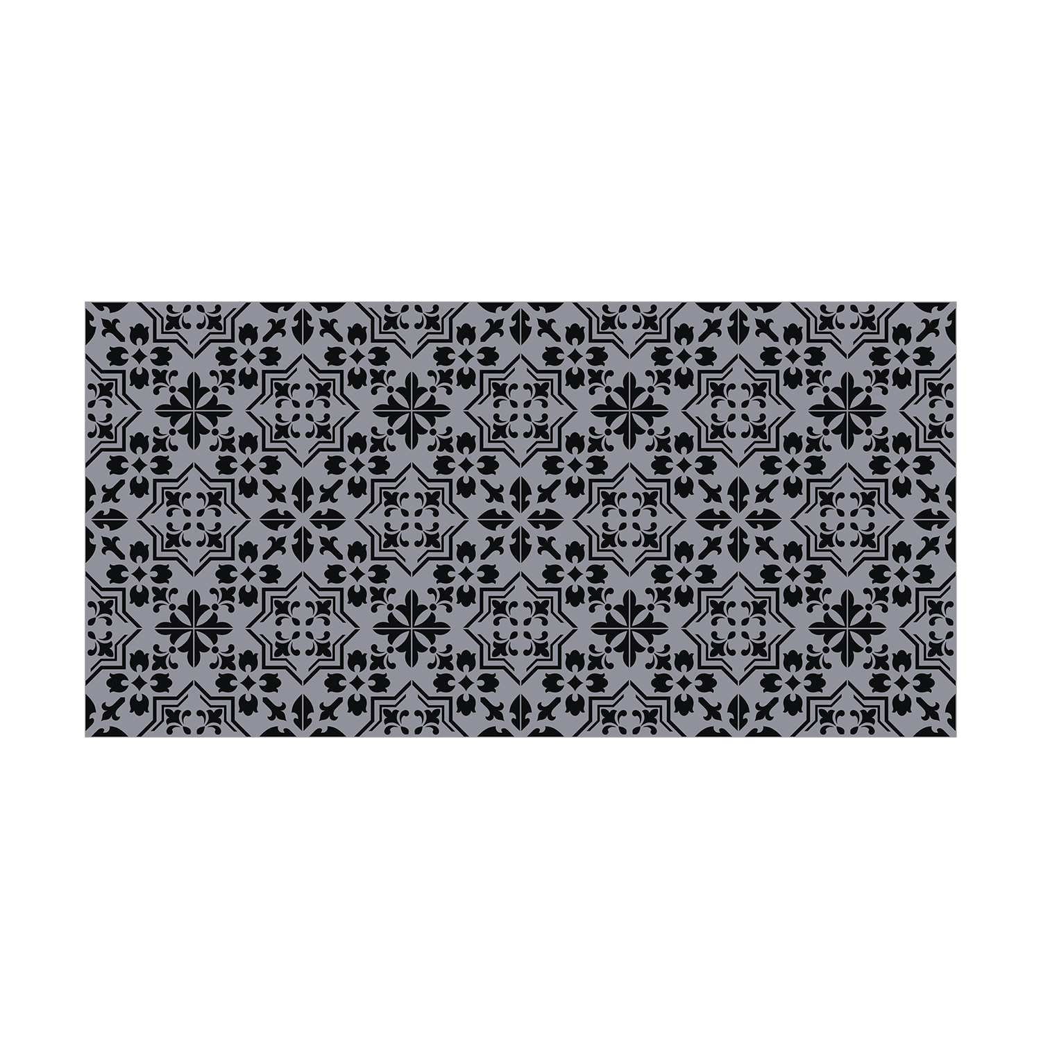 Floral Floor Stickers Dark Cement And Seamless Walplus