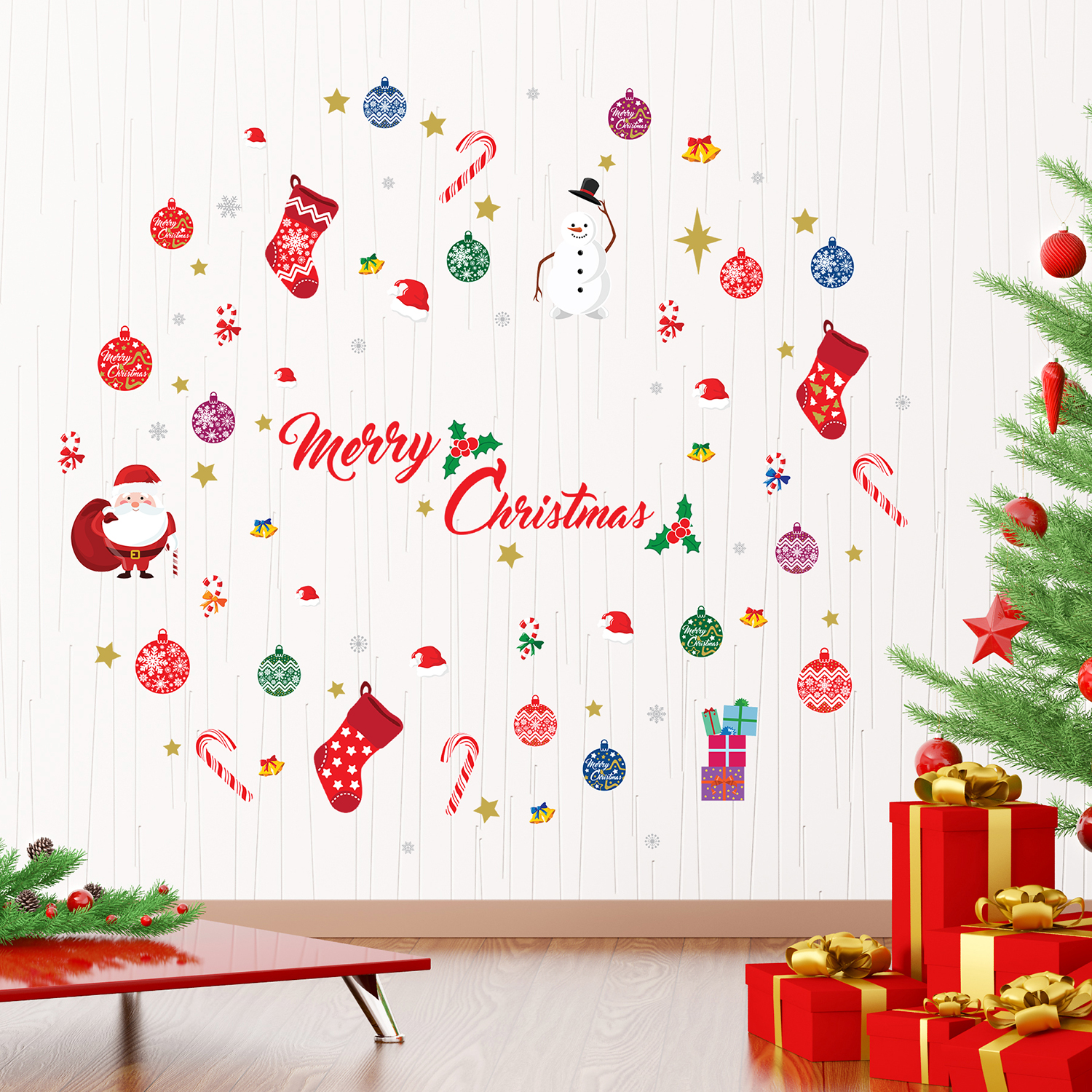 Deluxe Christmas Decor Kit Santa’S Delight Walplus Deluxe Christmas Decor Kit Santa’S Delight Walplus