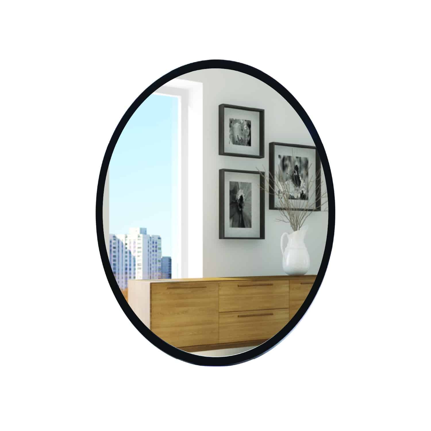 Umbra Hub Wall Mirror | Black